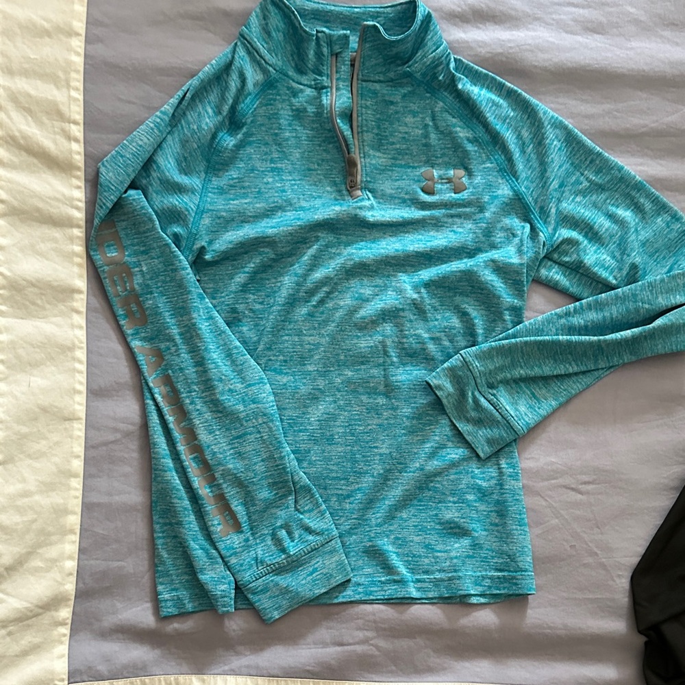 Under Armour Teal Quarter-Zip Pullover